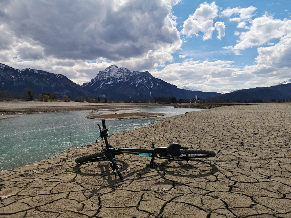 forggensee Frau Bergschön Oberallgäu Biketour